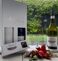 Two bottle pack plus stemless wineglasses